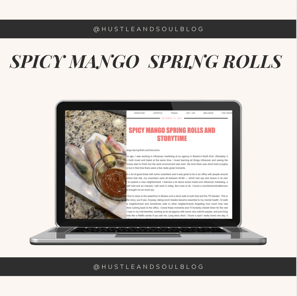 Spicy Mango Spring Rolls and Storytime
